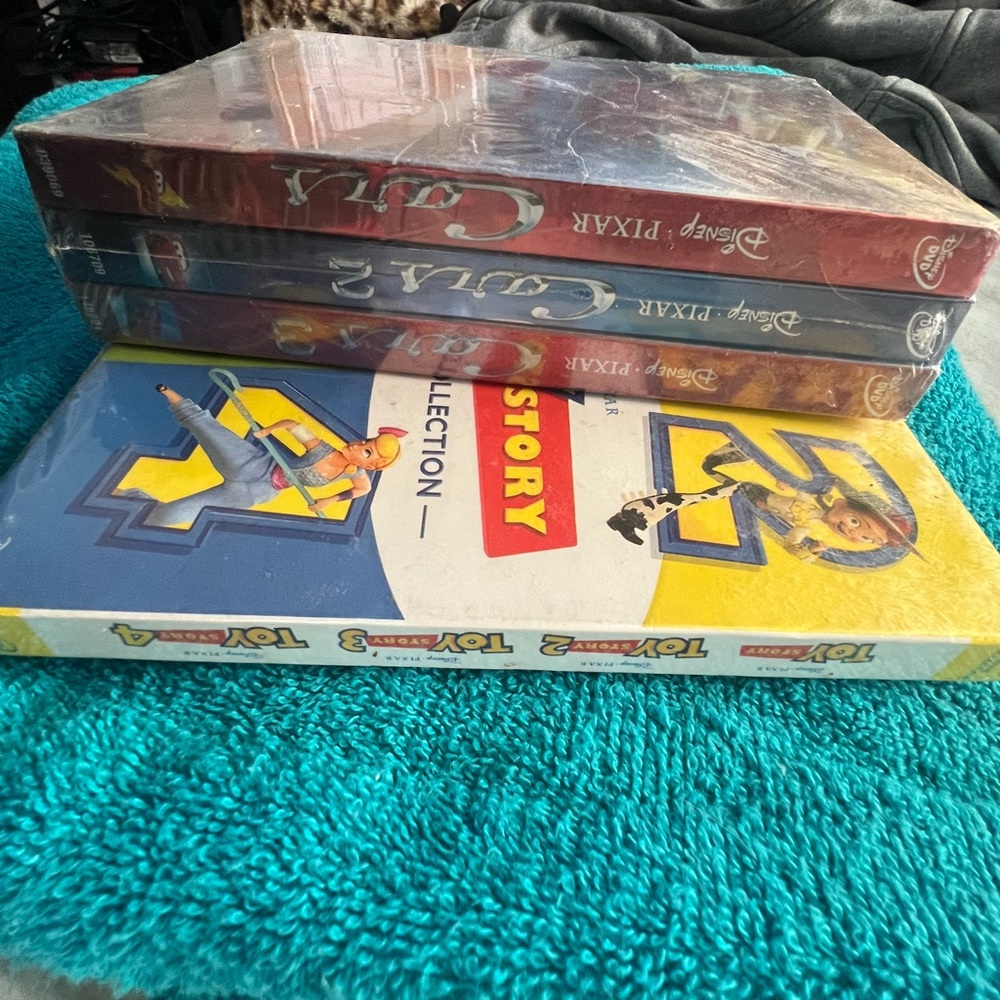 Cars dvd set and Toy Story